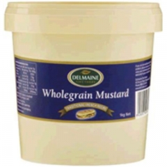 Delmaine Wholegrain or Dijon Mustard. 1kg.